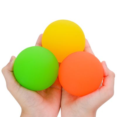 Entervending Bouncy Balls - Jumbo Bounce Balls (Pack of 3) - 3 Inch Frosty Balls for Kids - Party Favors
