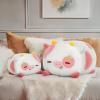 Mewaii Strawberry Cow Plush Pillow, Kawaii Cow Stuffed Animals, Cute Plushies for Girls, Soft Pink Cow Plush, Birthday Gifts for Kids Adults Teens (16 Inch) view 2