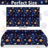 4 Pack Outer Space Tablecloths - Solar System Table Covers, 51x87'' Plastic Disposable Rectangle Planet Table Cover for Kids Space Theme Birthday Party Decorations, Galaxy Theme Party Supplies view 2