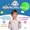 Entervending Bouncy Balls - 6 Pcs Rubber Balls for Kids - Mixed Bounce - 60 mm Big - Party Favors view 2
