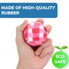 Entervending Bouncy Balls - 6 Pcs Rubber Balls for Kids - Mixed Bounce - 60 mm Big - Party Favors view 3