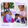 OUOZZZ 10" Black Baby Doll for 1 Year Old Girl Gifts - First African American Baby Dolls for Toddler Girl Toys Birthday Valentine Plush Gift|1 Year Old Toys view 4