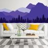 Mountain Wall Decal - Mountains Vinyl Sticker Decor for Nursery Baby Room - Huge Travel Mural Decoration Wallpaper Theme (87'' x 29'') view 2