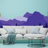 Mountain Wall Decal - Mountains Vinyl Sticker Decor for Nursery Baby Room - Huge Travel Mural Decoration Wallpaper Theme (87'' x 29'') view 3