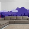 Mountain Wall Decal - Mountains Vinyl Sticker Decor for Nursery Baby Room - Huge Travel Mural Decoration Wallpaper Theme (87'' x 29'') view 4