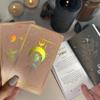 CRAFTERIAN Mistyc Minimalistic Tarot Cards with Rainbow Foil 78 Tarot Deck with Gold Edges, for Beginners and Experts with Guide Book. (Pink) view 4