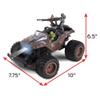 NKOK HALO Infinite RC: UNSC Warthog "Mud Hog" - Stunt Performing, Master Chief & Spartan, 2.4 GHz Radio Control Vehicle view 4