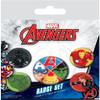 Marvel Avengers (Avengers Assemble) 5 Piece Button Badge Set, Tin view 1