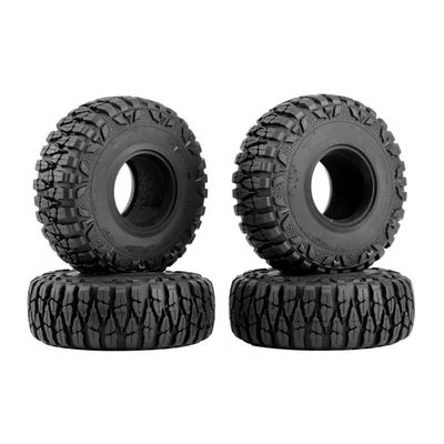4PCS Rubber 1:10 RC Crawler Mud Grappler Wheel Tires for Axial SCX10 90046 Spare Part Accessory
