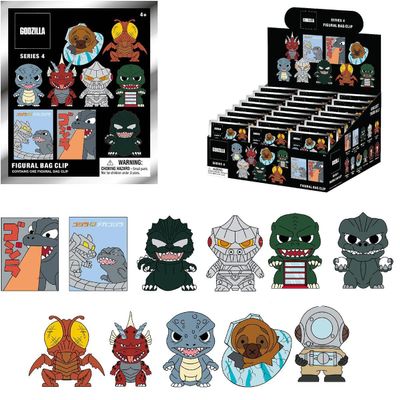 Godzilla Monogram Figural Bag Clip Keychain or Poster Blind Bag Series 4 | ONE Unit per Order
