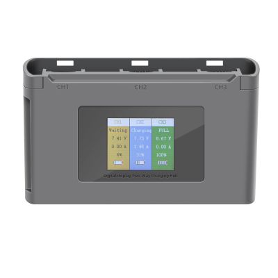 Grey Drone Battery Charger Two Way Hub Intelligent Charging for DJI Mini 2/Mini SE Spare Part Accessory