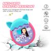 Winceed Silicone Case for Tamagotchi Pix Virtual Pet Game Machine, Protective Cover for Tamagotchi Pix Sleeve Protector Skin with Hand Strap (Turquoise+Pink) view 4