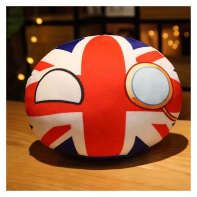 GANGKJDS 10/30/40cm Country Ball Decorate Polish Ball Plush Country Ball USA France UK Japan Germany Italy Decor (Color : 8, Size : 30CM)