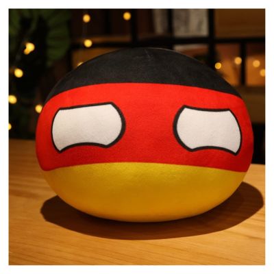 GANGKJDS 10/30/40cm Country Ball Decorate Polish Ball Plush Country Ball USA France UK Japan Germany Italy Decor (Color : 3, Size : 30CM)