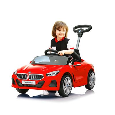 Voupou Push Ride-on Car for Toddlers 1-5, Licensed BMW Z4 Toddler Push Car with Adjustable Push Rod/Horn Music/Silent Wheel, Push Car for Baby Birthday Gift (Red)