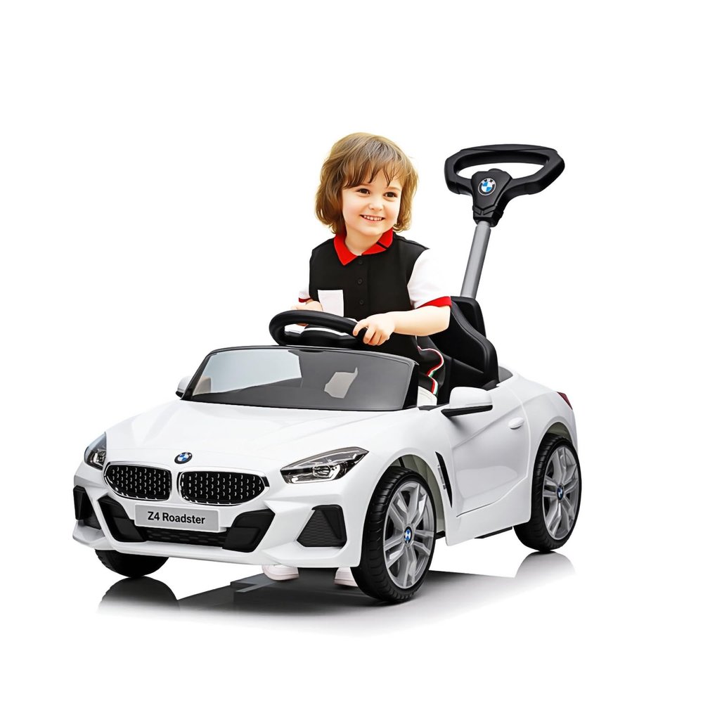 Voupou Push Ride-on Car for Toddlers 1-5,Official Licensed BMW Z4 Toddler Push Car with Adjustable Push Rod/Horn Music/Silent Wheel, Push Car for Baby Birthday Gift
