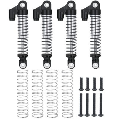 AXSPEED RC Shocks 56mm Adjustable Long Shock Absorber Damper for 1/18 TRX4M Crawler Car(Black)