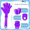 ZCYSRLQIN 48 Pcs Lilac Purple Hand Clappers 7.5 Inch Clappers Noisemakers Noise Makers Party Favors Plastic Clapper Sporting Events Cheers Ball Dance Basketball Football NoisemakersLilac Purple view 2