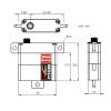 Micro Mini Servo RC Servo Glider Aircraft Metal Gear 7KG Full Aluminum Slim Wing Servo FT3325M view 3