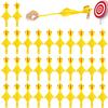 50Pack Finger Slingshot Chicken Rubber,Flick Stretchable Chicken Toys,Flying Stretchy Chicken Fingers for Birthday Party Favor,Halloween,School Thanksgiving Activity(Yellow),Target NOT Included view 1