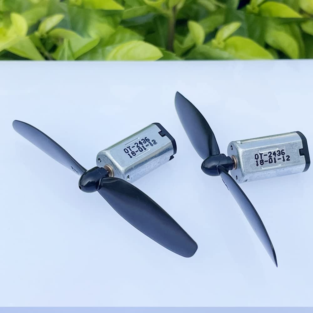 2 adet mikro N30 karbon fra motoru DC 3.7V 30000RPM gl manyetik + pervane seti DIY RC Drone quadrotor ve minyatr planr