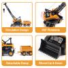Jenilily Crane Toy Construction Vehicles Model Car, Toy Truck Gifts for Kids Boys Toddler 3 4 5 Years Old view 2
