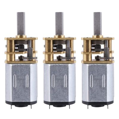 3X DC 6V 10RPM Micro-Speed Reduction Motor Mini Gear Box Motor With 2 Terminals For RC Car Robot Model DIY Engine Toy