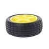 1 Set for Smart Car Robot Plastic Tire Wheel Tyre with DC3-6V Gear Motor view 4