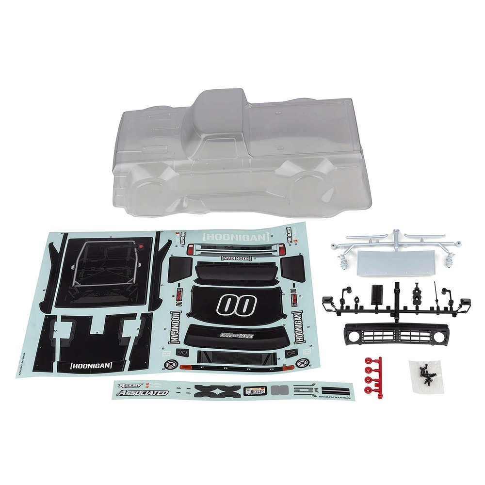 Team Associated Reflex 14R Hoonitruck Body Set Clear ASC21589 Electric Car/Truck Option Parts