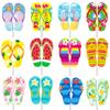36pcs Beach Flip Flops Cupcake Toppers Summer Beach Party Cupcake Toppers Decorations Pool Decorations Supplies for Summer Birthday Tropical Luau Hawaiian Party Supplies view 2