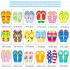 36pcs Beach Flip Flops Cupcake Toppers Summer Beach Party Cupcake Toppers Decorations Pool Decorations Supplies for Summer Birthday Tropical Luau Hawaiian Party Supplies view 4