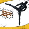 AXITWXIT Action Figures Body-Kun DX & Body-Chan DX PVC Figure Model Drawing for S H Figuarts with Box for Artists (Black, Male) view 4