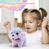 Easfan Walking Puppy Stuffed Animal Interactive Rainbow Dog Barking Tail Wagging Head Nodding Educational Plush Toy Easter Christmas Birthday Gifts for Toddlers Kids Girls, 7" view 2