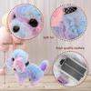 Easfan Walking Puppy Stuffed Animal Interactive Rainbow Dog Barking Tail Wagging Head Nodding Educational Plush Toy Easter Christmas Birthday Gifts for Toddlers Kids Girls, 7" view 4