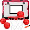 Indoor Over Door Mini Basketball Hoop Set for Kids Adults, Upgrade Wall Mount Basketball Hoop for Wall with Large Dunk Rim, Room Basketball Hoops Game with 4 Small 6" Balls Gift for Boys Girls Teens view 1