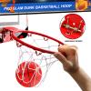 Indoor Over Door Mini Basketball Hoop Set for Kids Adults, Upgrade Wall Mount Basketball Hoop for Wall with Large Dunk Rim, Room Basketball Hoops Game with 4 Small 6" Balls Gift for Boys Girls Teens view 3