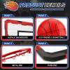 Indoor Over Door Mini Basketball Hoop Set for Kids Adults, Upgrade Wall Mount Basketball Hoop for Wall with Large Dunk Rim, Room Basketball Hoops Game with 4 Small 6" Balls Gift for Boys Girls Teens view 4