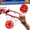 Indoor Over Door Mini Basketball Hoop Set for Kids Adults, Upgrade Wall Mount Basketball Hoop for Wall with Large Dunk Rim, Room Basketball Hoops Game with 4 Small 6" Balls Gift for Boys Girls Teen view 2