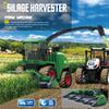 fisca Remote Control Harvester Tractor with 2 Grian Combine Heads, RC Farm Tractor Truck 2.4Ghz Farm Vehicle Toy with Light and Spray for Kids view 2