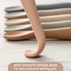 6 Pack Baby Spoons, Shorter Length for Self Feeding, First Stage Spoons, Food Grade Silicone, 6+ Months, Baby Training Spoons, Dishwasher Safe & Boil-proof view 4
