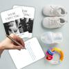 Andaz Press 24-Pack Personalized 5x7-Inch Pregnancy Announcement Cards with Envelopes, Minimal We're Expecting Custom Baby Announcement Reveal Ideas Photo Cards Surprise Baby News for Family, Grandma view 2