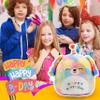 Easfan 12'' Original Rainbow Birthday Dog Plush Pillow Soft Puppy Plush Toy Cute Dog Stuffed Animal Birthday Gifts for Kids Toddlers view 3