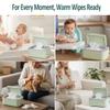 Baby Wipe Warmer, 3-Level Temperature Control, Quiet and Even Heating, Large Capacity for Diaper Changes  Green view 3