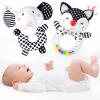 Baby Rattles 0-6 Months Newborn Toys Infant Toys 0-6 Months Rattles for Babies 0-6 Months Baby Toys 0-6 Months, Black and White High Contrast Baby Toys for 0 3 6 9 12 Months (Baby Rattles) view 1