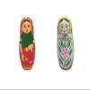 Funwood Games Indian Traditional Wooden Nesting Doll & Russian Matryoshka Wooden Dolls- Set 2 view 1