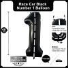 40 Inch Race Car Black Number 1 Balloon Large Size Jumbo Digit Foil Mylar Racetrack Helium Balloons for Boys 1th Racing Car Monster Truck Theme Birthday Party Anniversary Celebration Decoration view 2