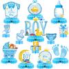 13 Pcs Centerpieces for Tables boy Honeycomb Centerpieces Baby Shower DecorationsIt's a boy party suppliesGender Reveal Baby Shower Centerpiece for Baby boys Party Tables Decorations view 1