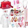 Doctor Kit for Kids, 34 Pcs Kids Doctor Playset Kit for Toddlers 3-5 with Medical Storage Bag & Real Stethoscope, Fun Role Playing Game, Doctor Play for Toddlers Boys Girls Ages 3+ view 1