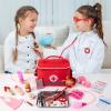 Doctor Kit for Kids, 34 Pcs Kids Doctor Playset Kit for Toddlers 3-5 with Medical Storage Bag & Real Stethoscope, Fun Role Playing Game, Doctor Play for Toddlers Boys Girls Ages 3+ view 2