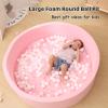 Baby Ball Pit for Toddlers, 47.2" x 13.8" Foam Ball Pit for Kids, Soft Round Ball Pool for Baby, Indoor and Outdoor Playpen, Ideal Gift for Children, Pink, (Balls not Included) view 2